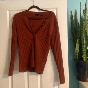 Burnt orange sweater